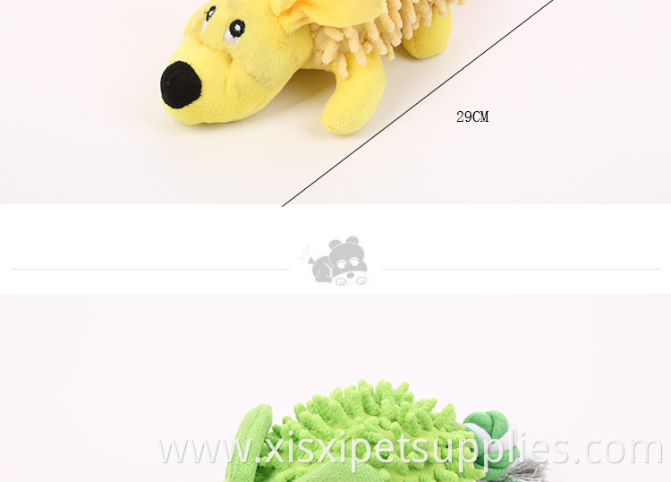 Animal Squeaky Dog Toy for Pet Dog Toy with Rope in Stock Funny Durable Plush